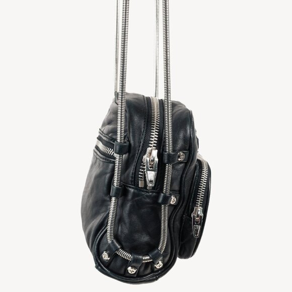 Alexander Wang Mini Brenda Black Leather Crossbody Bag - Picture 3 of 10